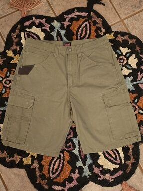 🔥🔥Wrangler Tan Cargo Shorts with Utility Pockets🔥🔥 Workwear Size 34 Skater